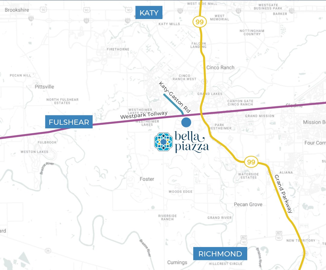 bella piazza location map